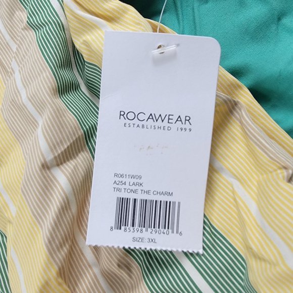 Rocawear Mens 3XL XXXL Multicolor Button Shirt Long Sleeve Tri Tone The Charm - Picture 6 of 11